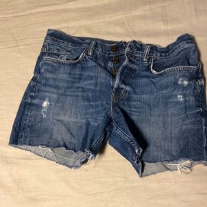 Allsaints Spitalfields Midrise Cutoff Jean Shorts